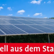 Aktuell aus dem Stadtrat PV-Anlage